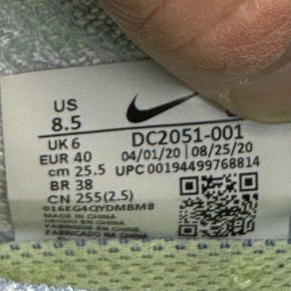 Nike Air VaporMax Flyknit 2020 Shoe Women Size 8.5 Blue Green DC2051-001 Running - Picture 10 of 10